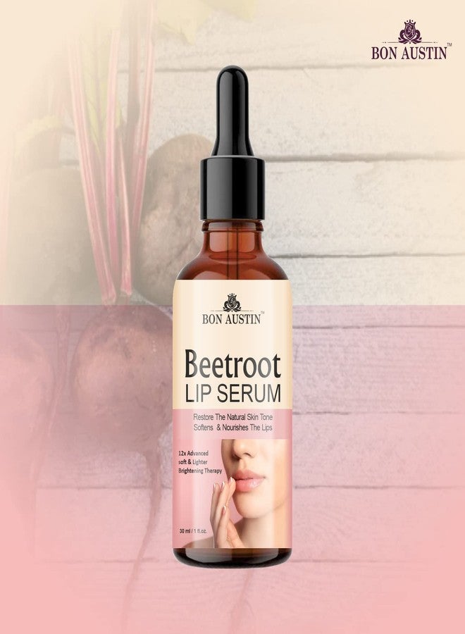 Bon Austin Beetroot Lip Serum Oil- For Soft and Shiny Lips - Lip Lightening & for Dry Lips Combo Pack Of 2 Bottle, 30ml(60ml) - Image 3