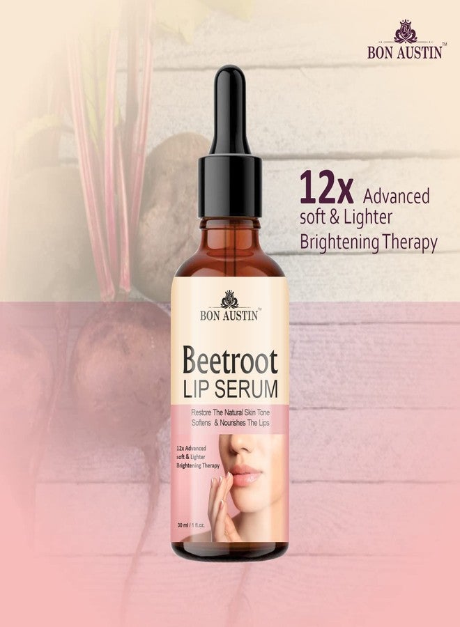 Bon Austin Beetroot Lip Serum Oil- For Soft and Shiny Lips - Lip Lightening & for Dry Lips Combo Pack Of 2 Bottle, 30ml(60ml) - Image 5