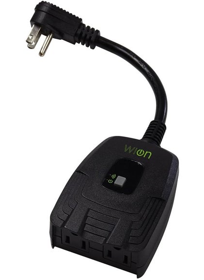 WiOn 50049 Outdoor WiFi Wireless PlugIn Switch Smartphone And Tablet Automation For Up To 12 Devices 2 Grounded Outlets Weather Resistant Energy Saving Wifi Controlled Switch - pzsku/ZD869E27F5344630236FEZ/45/1747233413/94823fd5-7eea-4c7e-b965-979ddc50ee09