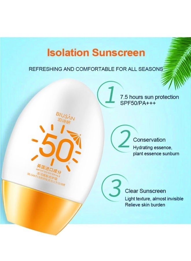Sunscreen Whitening Sun Cream SPF50 Facial Body Skin Protective Cream Anti Aging Oil control Moisturizing Face Sunscreen