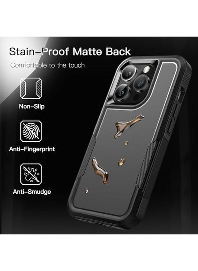Jetech Case For Iphone 14 Pro Max 6.7 Inch Heavy Duty Dual Layer Rugged Protection Shockproof Protective Tough Phone Cover With Matte Back Black  - Image 4