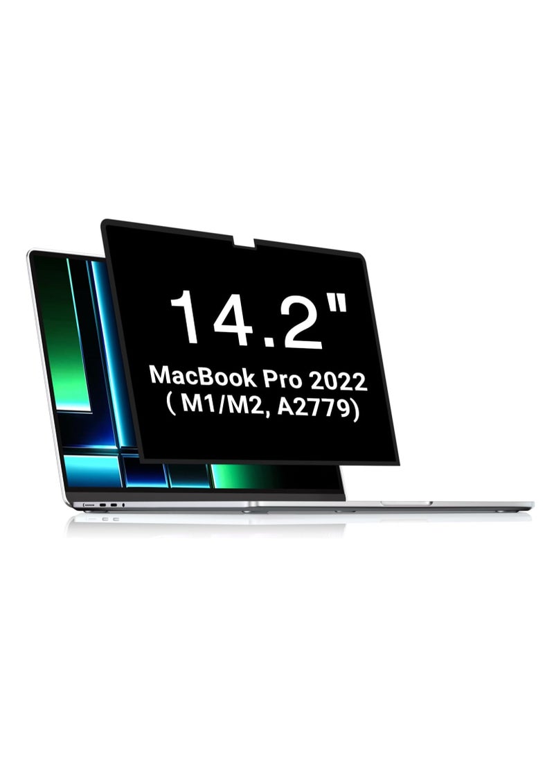 Generic - 1Pack Privacy Screen Protector for Macbook Pro 14 inch 2024 M4 (A3112/A3185/A3401) 2023 M3(A2992/A2918) M2 (A2779)/2021 M1 (A2442), Removable MacBook pro 14 Privacy Screen Filter Anti-Spy/Anti-Glare/Bubble Free/Easy On/Off - Image 1