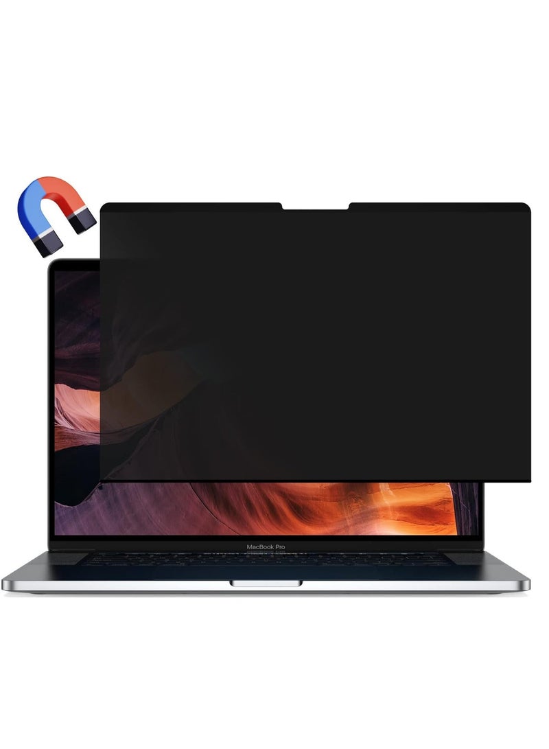 1Pack Privacy Screen Protector for Macbook Pro 14 inch 2026(A3434/A3427/A3426)/2024 M4 (A3112/A3185/A3401) 2023 M3(A2992/A2918) M2 (A2779)/2021 M1 (A2442), Removable MacBook pro 14 Privacy Screen Filter Anti-Spy/Anti-Glare/Bubble Free/Easy On/Off - Image 1