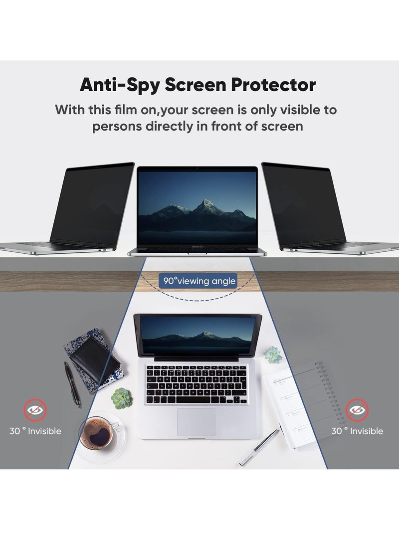 1Pack Privacy Screen Protector for Macbook Pro 14 inch 2026(A3434/A3427/A3426)/2024 M4 (A3112/A3185/A3401) 2023 M3(A2992/A2918) M2 (A2779)/2021 M1 (A2442), Removable MacBook pro 14 Privacy Screen Filter Anti-Spy/Anti-Glare/Bubble Free/Easy On/Off - Image 5
