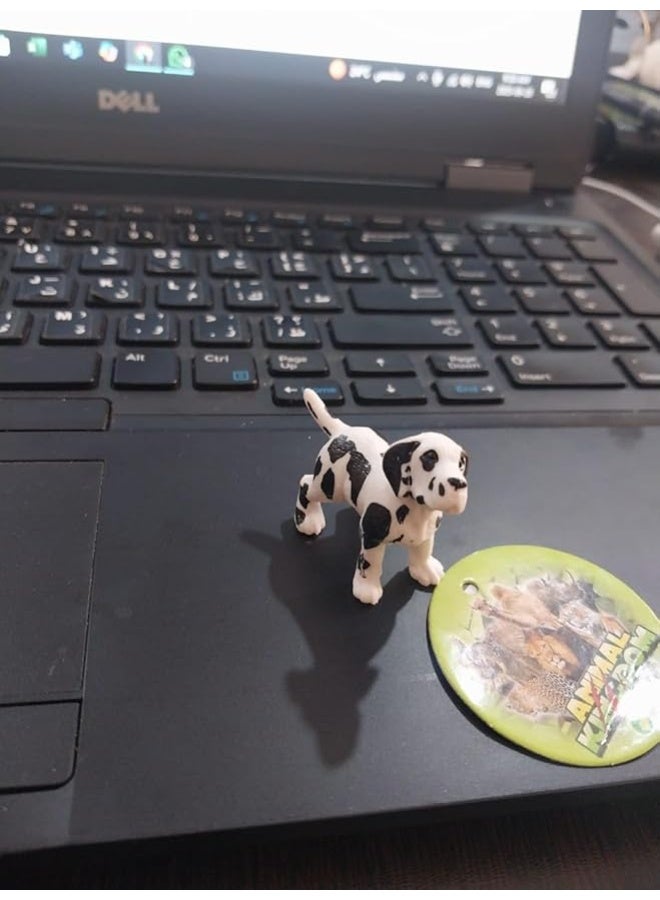 متجر ماي سوق: مجسم جرو دالميشن (المرقّط) المصغر - لعبة تماثيل حيوانات تعليمية قابلة للتجميع - $3.7$ سم - Image 3