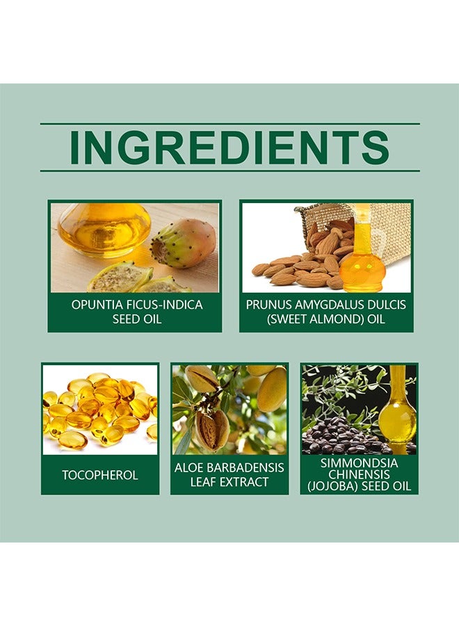 OUHOE Prickly Pear Seed Oil, Organic Prickly Pear Oil, Cactus Facial Essence, Prickly Pear Seed Oil Skin Moisturizer, for Skin, Face, Hair 50ml - Image 2