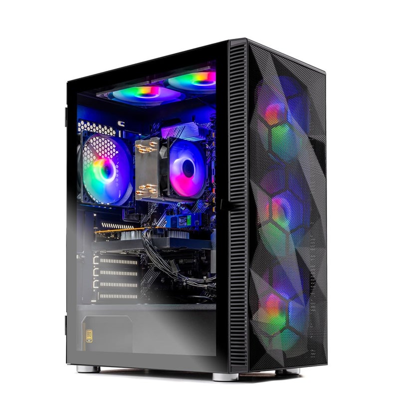 Skytech Gaming Storm Desktop PC, Ryzen 5 5500 3.6 GHz (4.2GHz), AMD RX 9060XT 8GB, 1TB NVMe SSD, 16GB DDR4 RAM 3200, 650W Gold PSU, Wi-Fi, Win 11 - Image 5