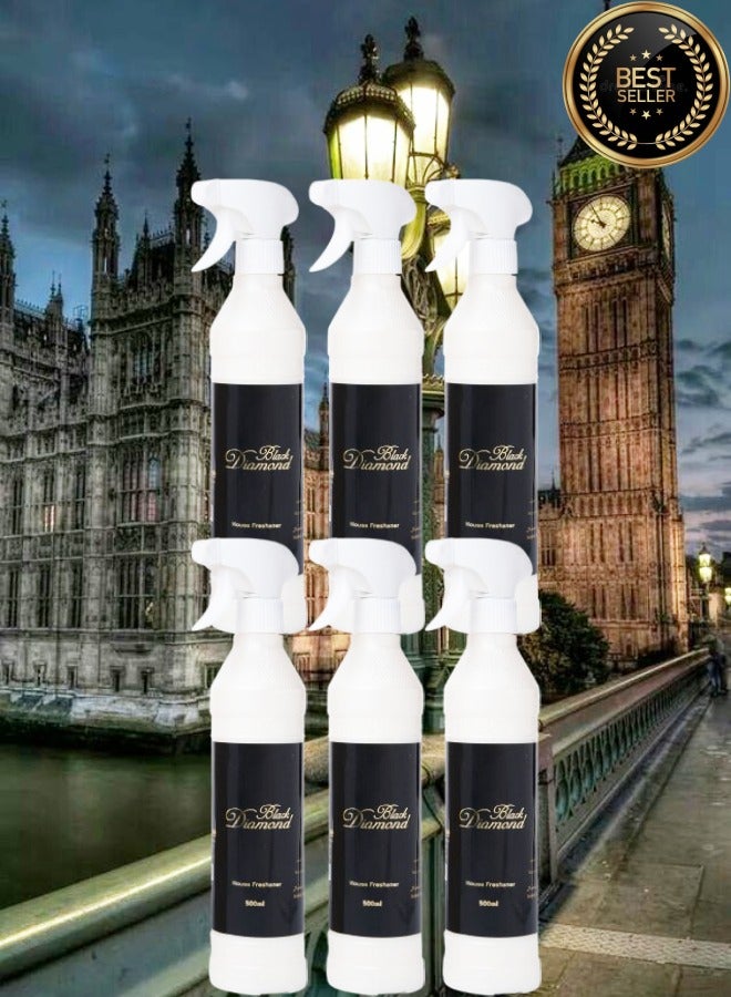 Banafa 6 Pieces Black Diamond House Freshener - Image 1