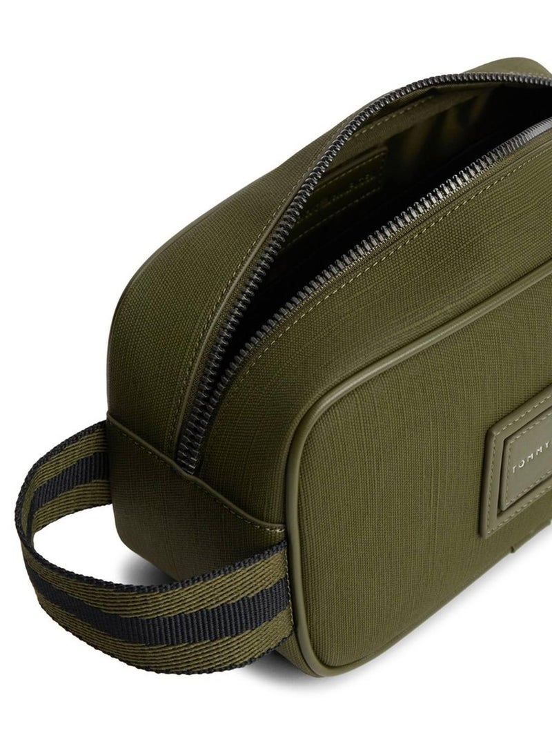 TOMMY HILFIGER Textile Logo Patch Washbag - Image 4