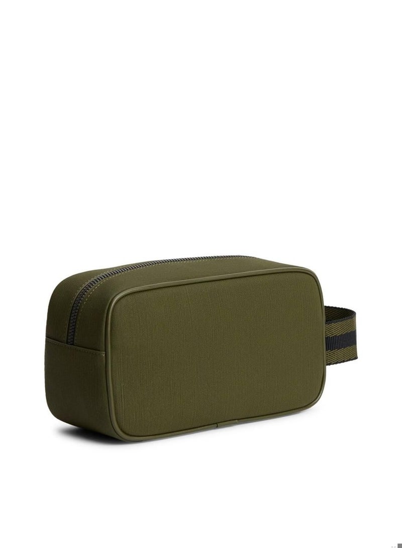 TOMMY HILFIGER Textile Logo Patch Washbag - Image 3