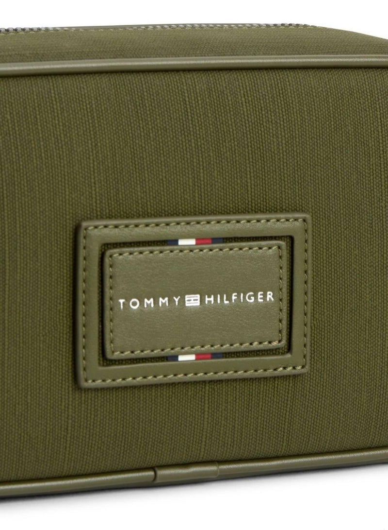 TOMMY HILFIGER Textile Logo Patch Washbag - Image 2
