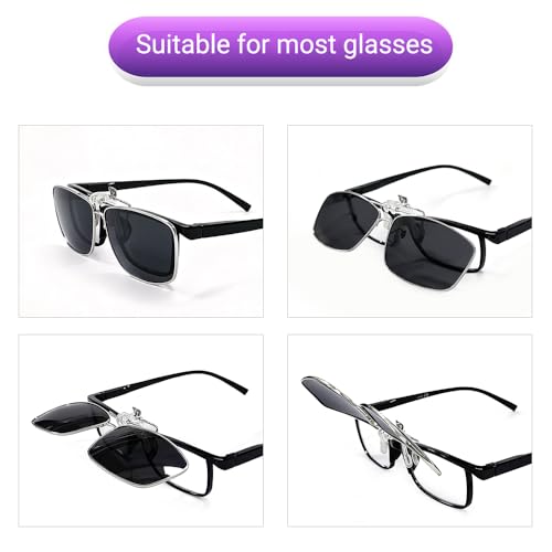 TERAISE Polarized Clip-on Sunglasses with Flip Up Function Suitable Driving Sports - Image 3