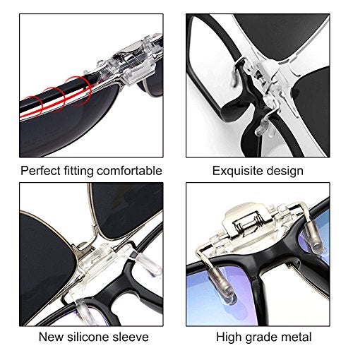 TERAISE Polarized Clip-on Sunglasses with Flip Up Function Suitable Driving Sports - Image 5