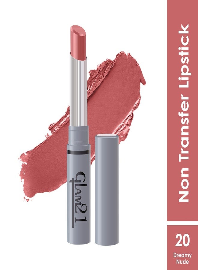 جلام 21 أحمر شفاه جلام 21 طويل الأمد لا يترك أثراً | تركيبة كريمية مطفية | مقاوم للتلطخ | لون شفاه عالي الوضوح - 2 غرام | أحمر حالم - 20 - Image 2