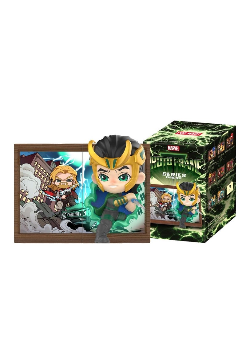 POP MART Marvel Photo Frame Series Figures (1 Piece), Pop-Mart Toy Toy Frame Series Figure, Blind Box, Plastic Model, Premium Toy, Soft Vinyl, Original, Character, Birthday Gift  - Image 1