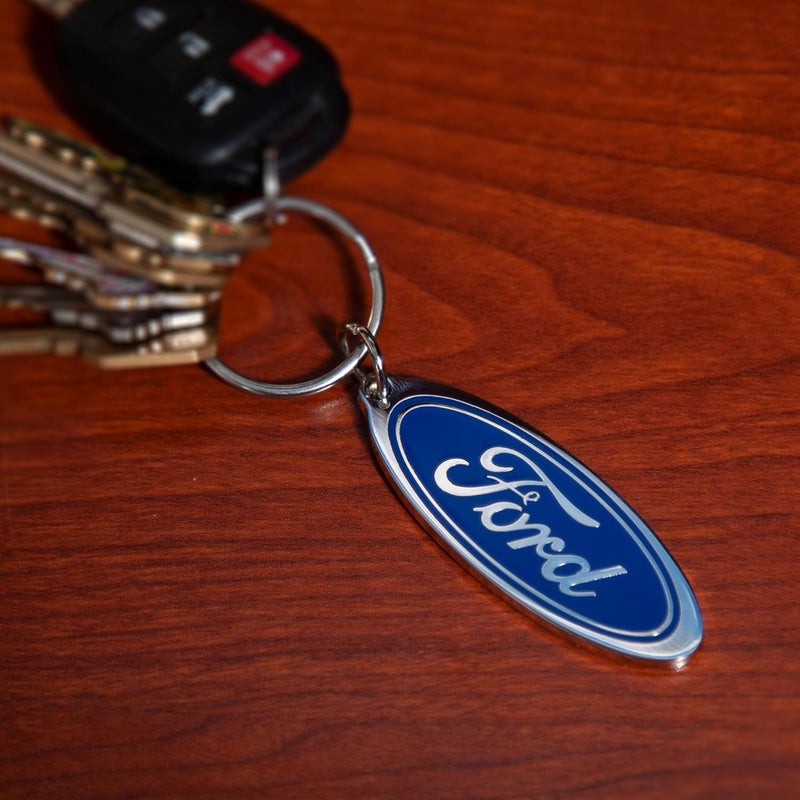 004191R01 Ford Oval Logo Enamel Keychain