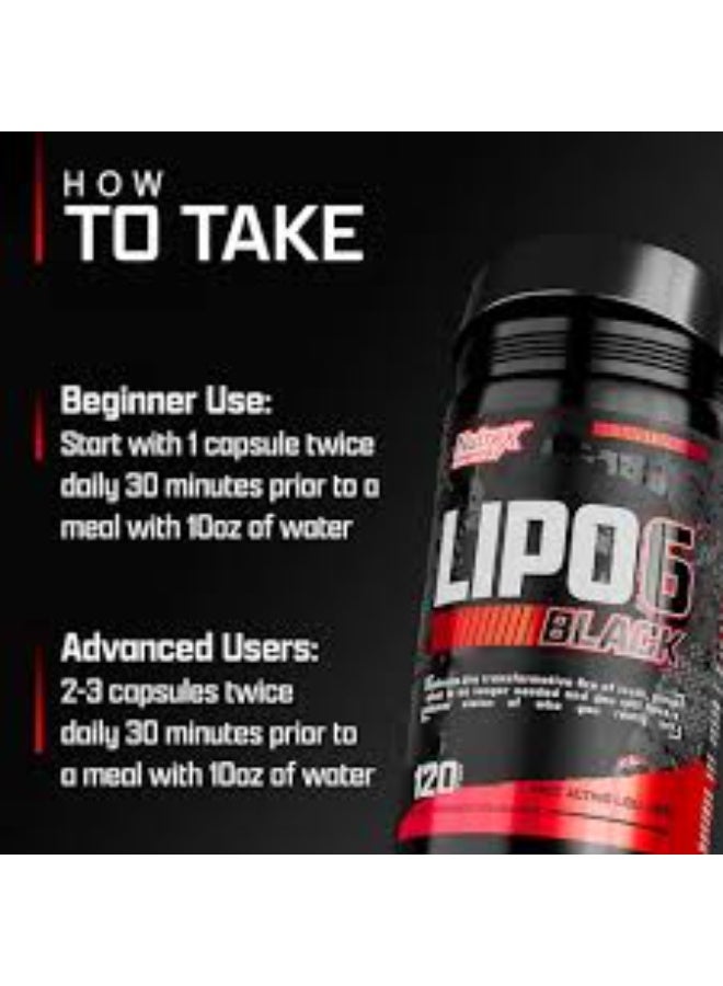 Nutrex Research Nutrex Lipo-6 Black 120cap - Image 5