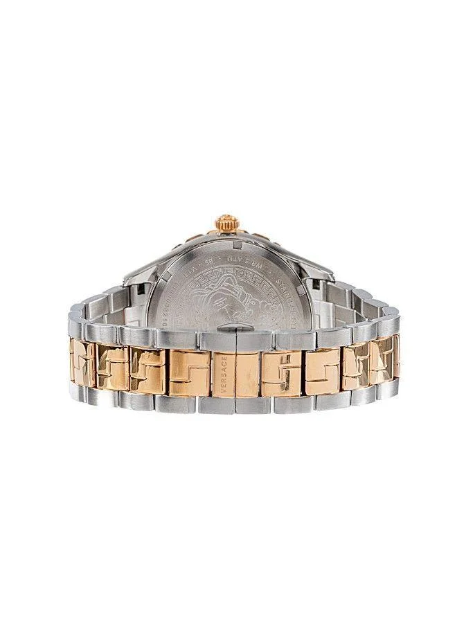 VERSACE Hellenyium GMT Silver Dial Watch