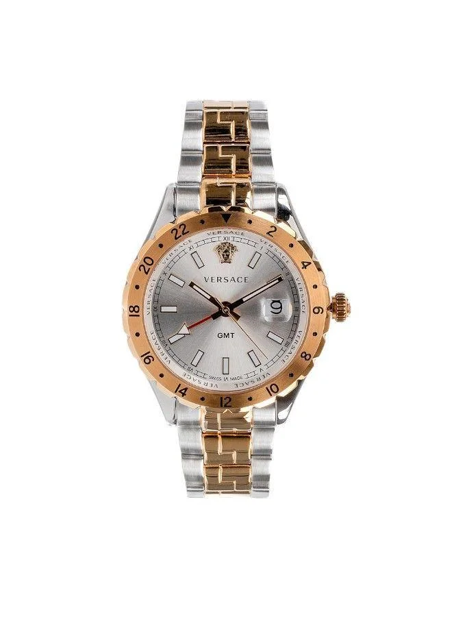 VERSACE Hellenyium GMT Silver Dial Watch