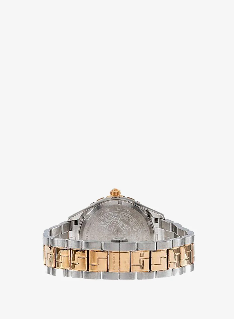 Versace Silver Hellenyium GMT Silver Dial Watch for Men | Best Price UAE