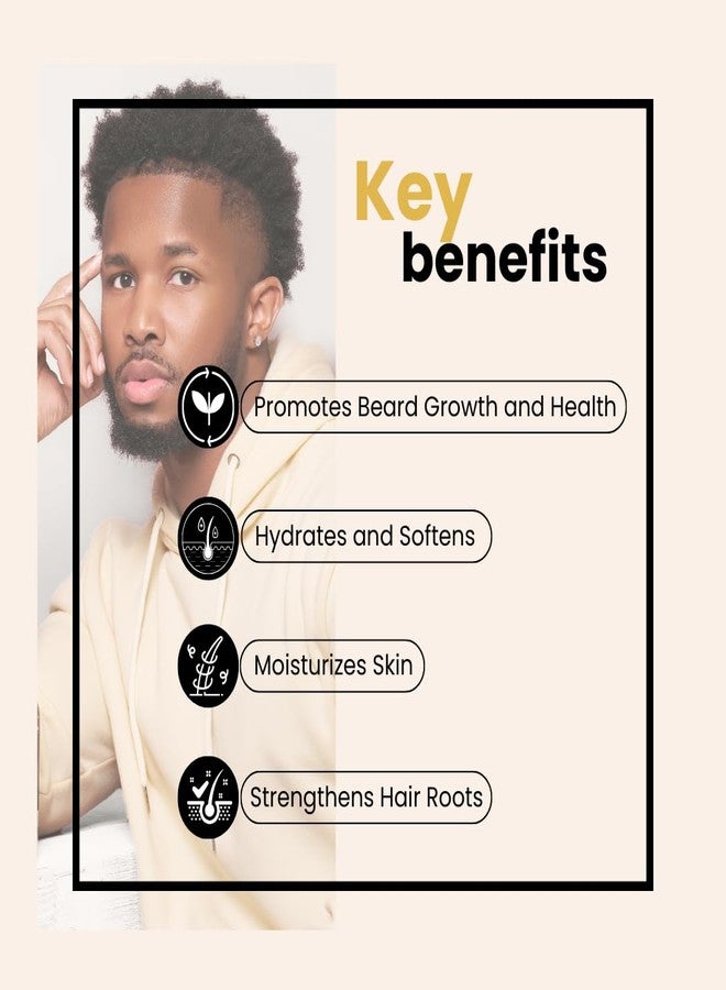 Bask & Lather Beard Growth Oil, Frizz Free Hair Oil for Men Beard Care with Vitamins & Natural Ingredients to Hydrate, Smooth & Soften for Shiny, Thicker Fuller Beard Hair and Texture, 4 fl oz - Image 4