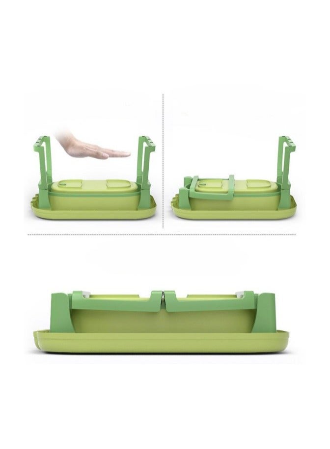 فول جوي حوض استحمام قابل للطي للأطفال مع قاعدة مضادة للانزلاق، وسدادة مياه تستشعر درجة الحرارة، وحوض استحمام قابل للتثبيت على الحائط للأطفال الصغار من عمر 0 ​​إلى سنتين، 76*54*42.5 سم - Image 4