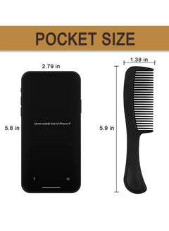 HQSLsund Bulk Hair Combs Pack of 100 - Individually Wrapped for Women, Kids, Hotel, Airbnb, Shelter, Nursing Home, Charity, and Church (Black)  - Image 2