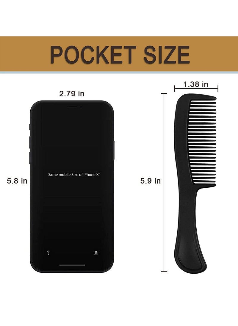 HQSLsund Bulk Hair Combs Pack of 100 - Individually Wrapped for Women, Kids, Hotel, Airbnb, Shelter, Nursing Home, Charity, and Church (Black)  - Image 2