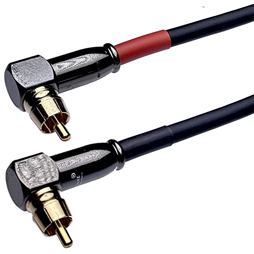 CNCESS CESS-167-3f RCA Right Angle to Straight Type Male to Male Preamp Jumpers Patch Cable, 2 Pack (3 Feet) - Image 5