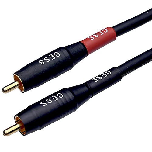 CNCESS CESS-167-3f RCA Right Angle to Straight Type Male to Male Preamp Jumpers Patch Cable, 2 Pack (3 Feet) - Image 4