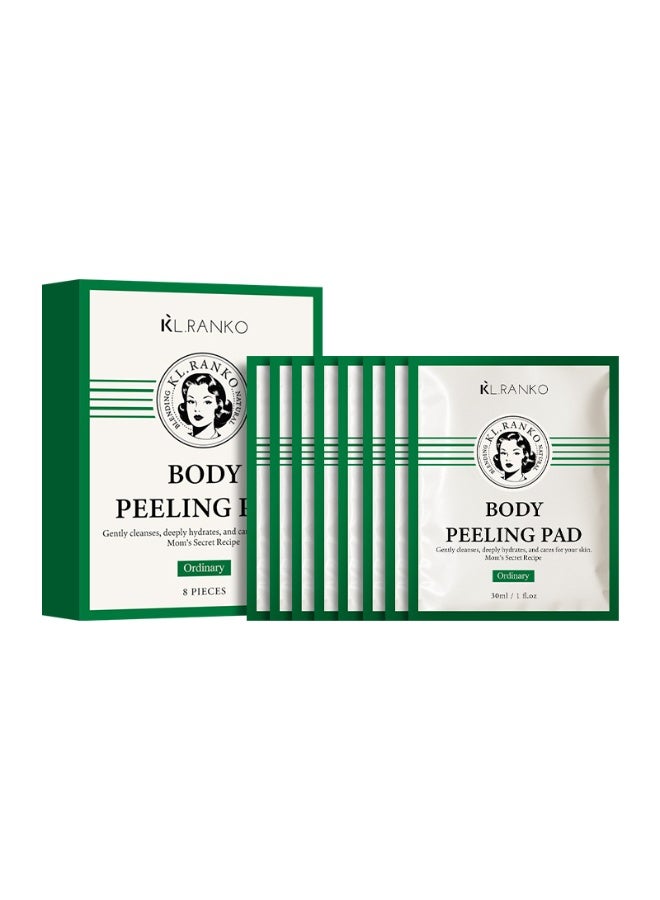 KL 8 PCS Body Peeling Pad Original With Mom's Bath Recipe , All in One Bubble Body Wash u0026 Scrub Gloves , Exfoliating Mitts for Dead Skin Cells, Skin Retexturizing Pads - Image 2