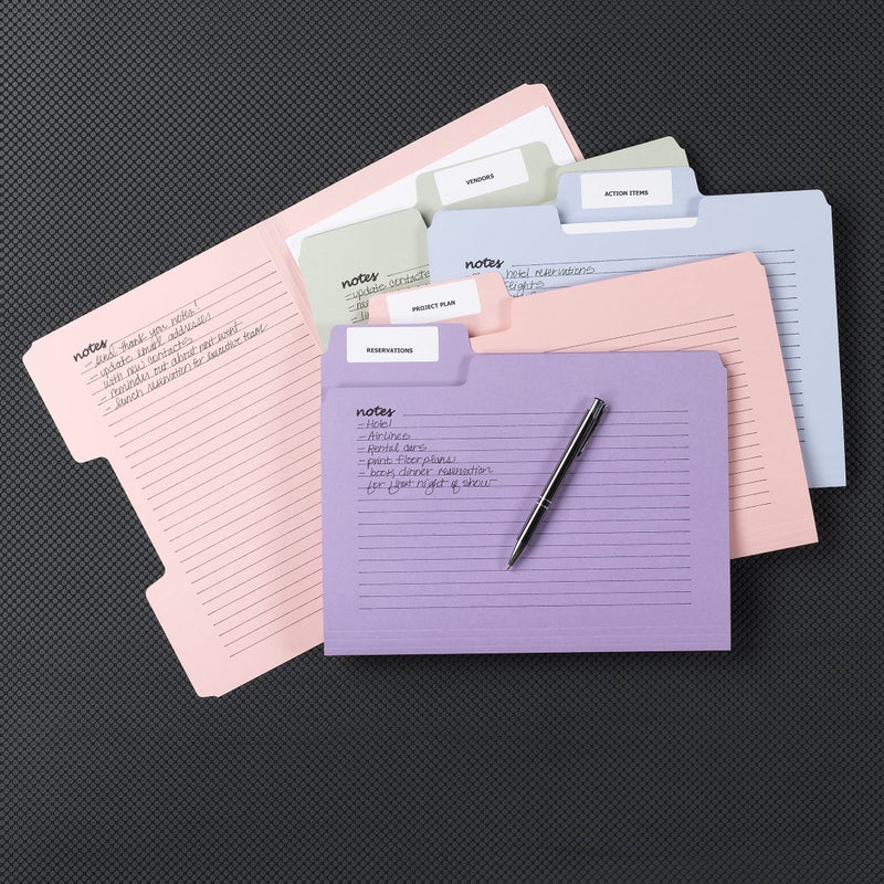 Smead SuperTab Oversized Tab File Folders, 1/3-Cut Oversized Tabs, Letter Size, Assorted Colors, 12 per Pack (11651) - Image 5