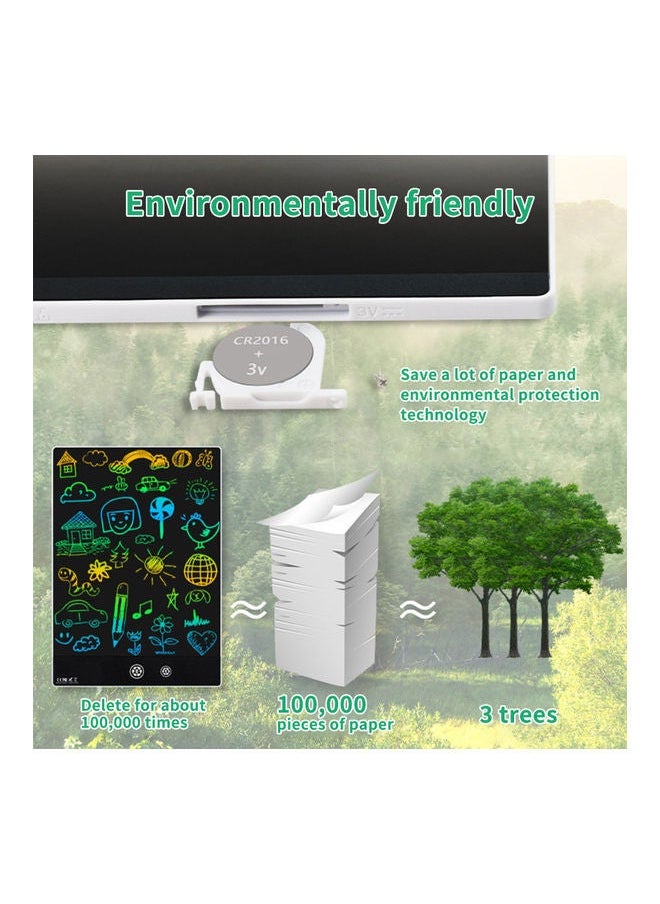 NIBEMINENT Double-Sided LCD Writing Tablet With 2 Stylus White  - Image 2