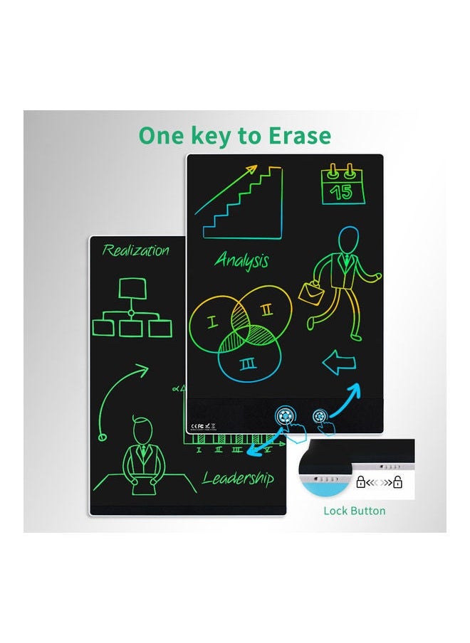 NIBEMINENT Double-Sided LCD Writing Tablet With 2 Stylus White  - Image 4