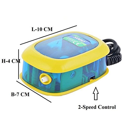 Sobo Aquarium Air Pump with 3 Meter Air Pipe and 1 Air Stone by Jainsons (SB-9903A) - Image 2