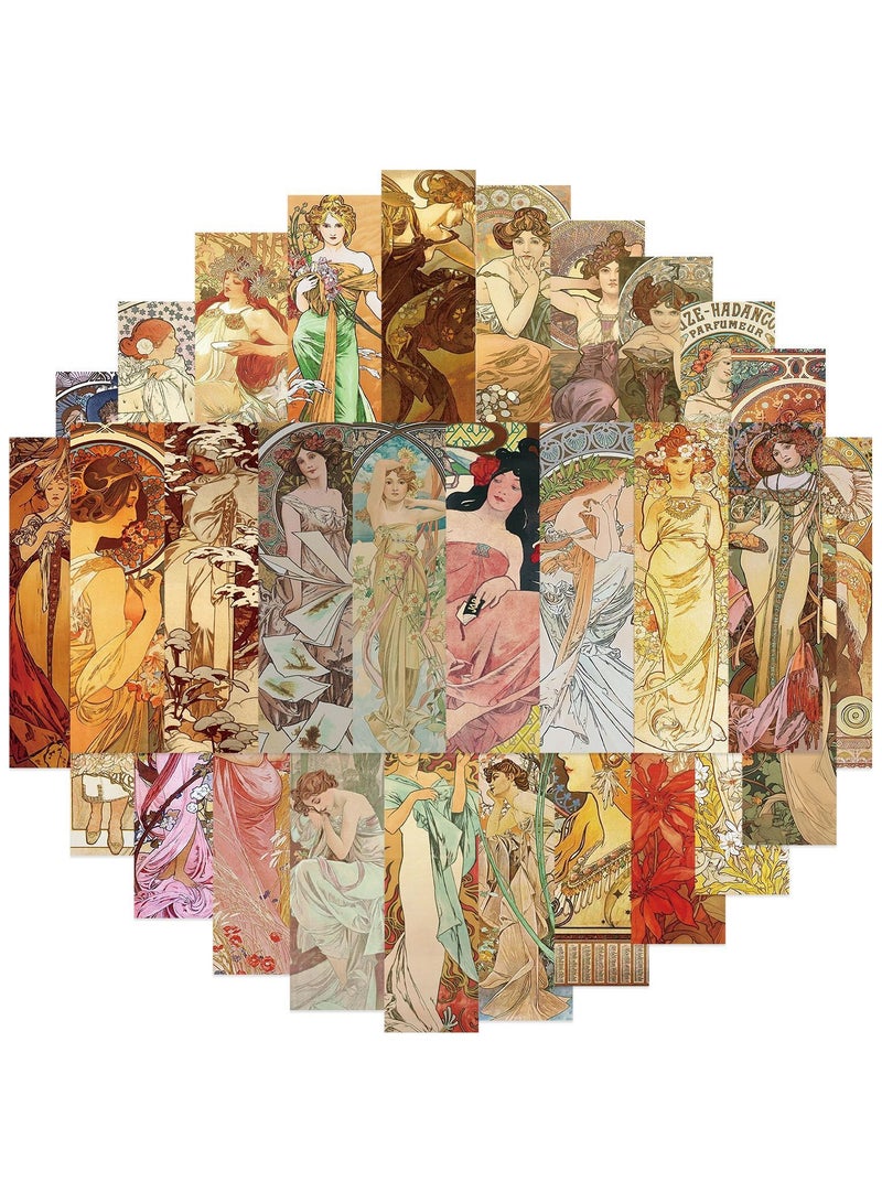 30Pieces Oil Paintings Bulk Bookmarks, 30 Designs Art Painting Book Marks for Students Single Sided Cute Book Mark for Book Lovers Themed Book Marks for Children Students Classroom Gift for Teacher - Image 4