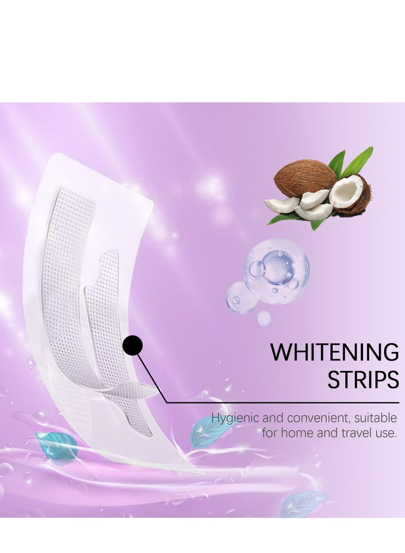 أورالحوي شرائط تبييض الأسنان - خالية من البيروكسيد - تبييض بدون ضرر - إزالة البقع العميقة - تبييض للأسنان الحساسة - 7 شرائط - Image 5