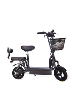 Generic Electric Scooter With Seat And Basket 