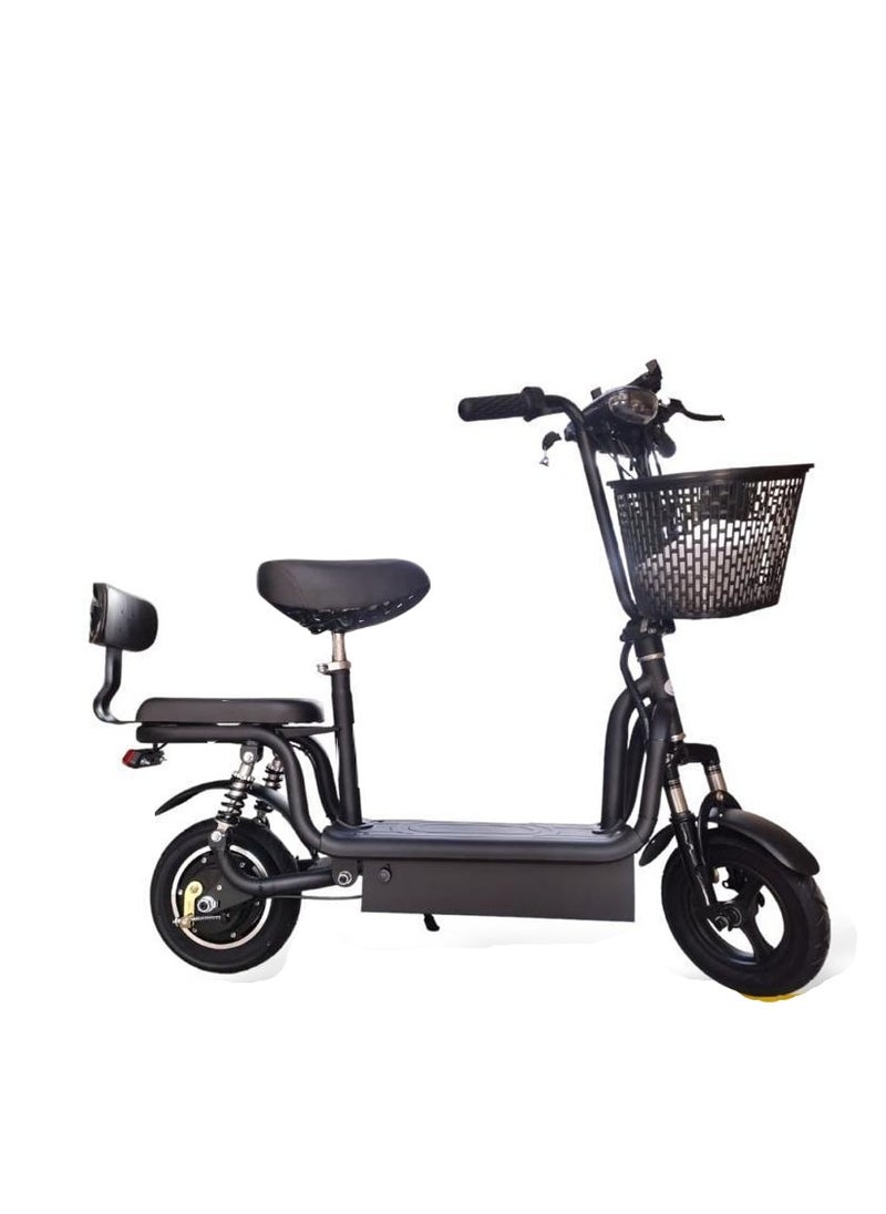 Generic Electric Scooter With Seat And Basket 