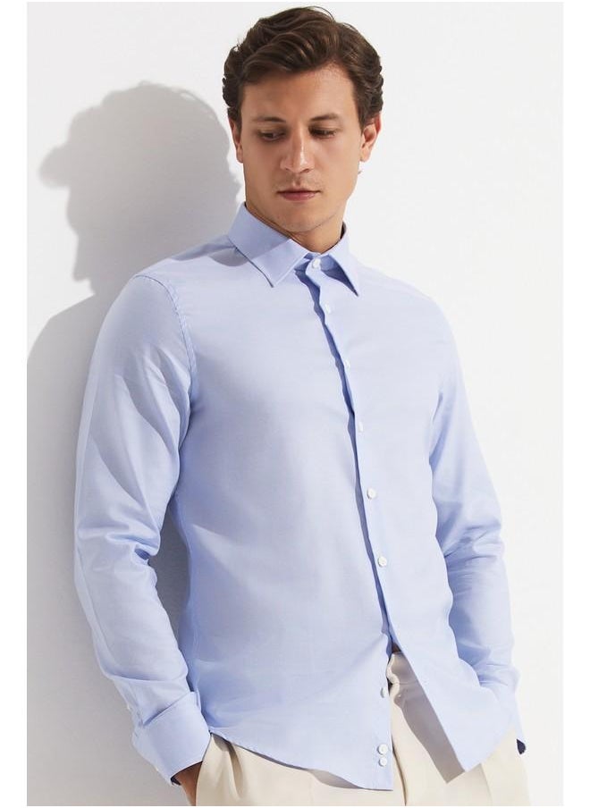 June Exclusive Men Slim Fit Long Sleeve Shirt  White - Light Blue - pzsku/ZD86AD4154A106D026F77Z/45/_/1726731596/944033db-bc9c-4e0c-9e54-16c21af6a257