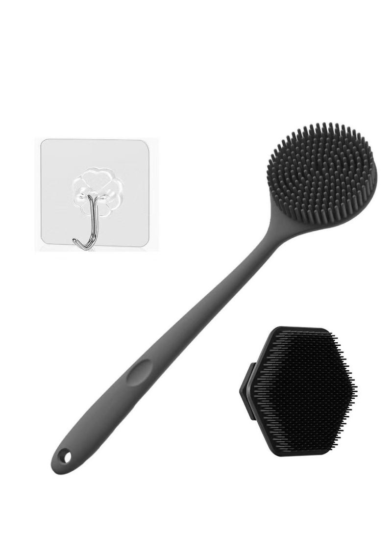 DIOTTI Silicone Back Brush,Long Handle Body Scrubber - Image 1