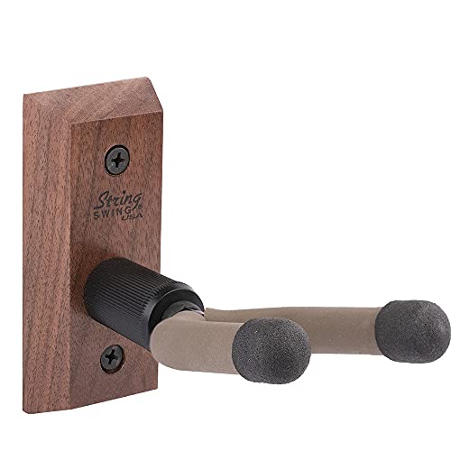 String Swing CC01B-BW Banjo Hanger Wooden Wall Holder Black Walnut Hardwood - Image 5