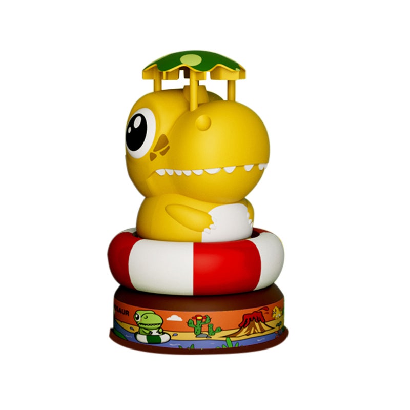 Fountain Rotation Sprinkler Cute Yellow Baby Bath Toy - High Spray Kids Backyard Splashing Toys For Fun Parent-Child Interaction - Image 1