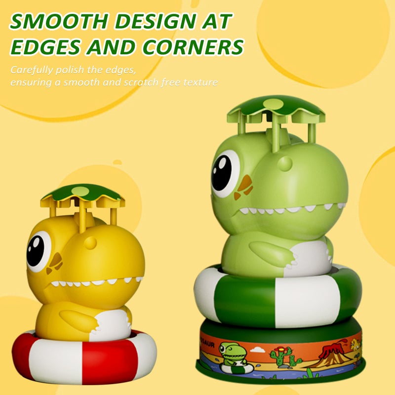 Fountain Rotation Sprinkler Cute Yellow Baby Bath Toy - High Spray Kids Backyard Splashing Toys For Fun Parent-Child Interaction - Image 5