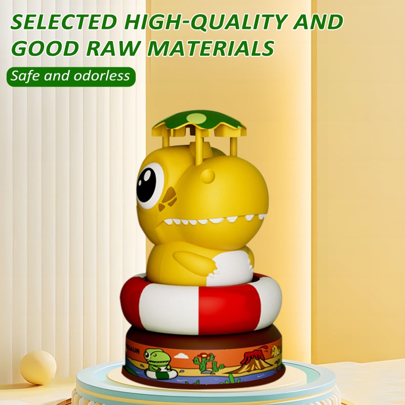 Fountain Rotation Sprinkler Cute Yellow Baby Bath Toy - High Spray Kids Backyard Splashing Toys For Fun Parent-Child Interaction - Image 4