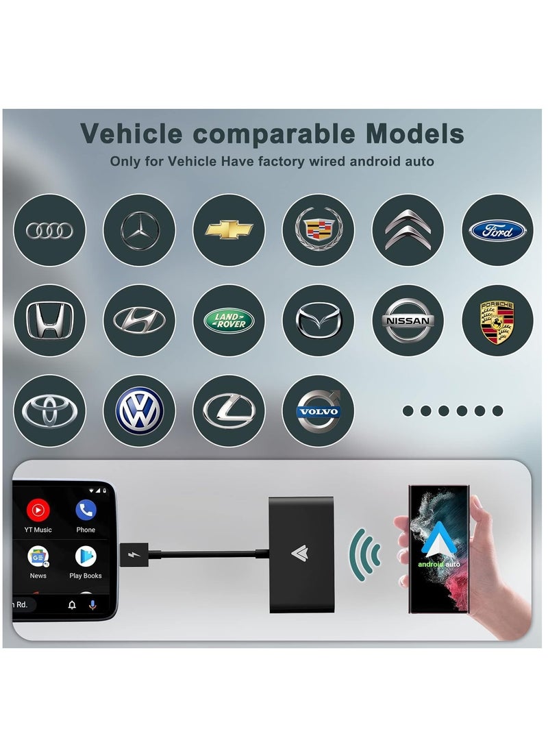 Generic - Wireless CarPlay Android Auto Adapter, CarPlay Dongle for OEM Wired CarPlay Cars, Convert Wired to Wireless CarPlay, Support Online Update Plug & Play Easy Use Fit for Cars (Black) - Image 1