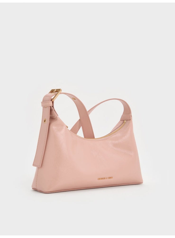 Charles & Keith Atwood Chain Crinkle Hobo Bag - Image 3
