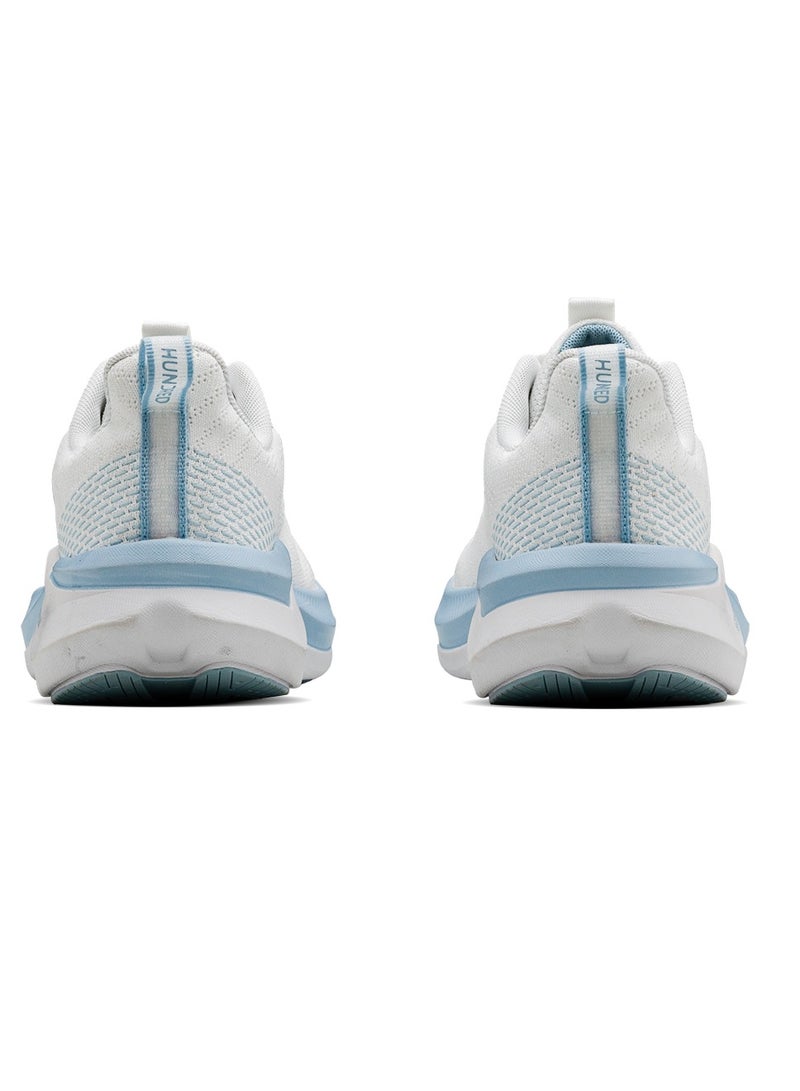 HUNDRED Hundred Glidepace  Multipurpose Shoes | Running, Walking, Training, Gym & Jogging | Active Grip | HexaFoam Technology |Carbon Fibre Support Plate (White/Light Blue - EUR 41)  - Image 3