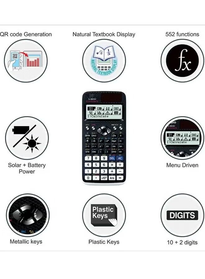 Generic Casio fx-991EX Standard Scientific Calculators Black  - Image 4