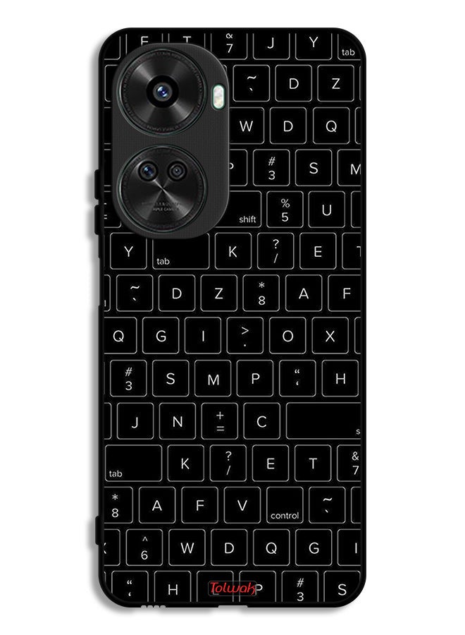 Tolwak Huawei nova 11 SE Protective Case Cover Random Keyboard Keys Pattern - Image 1